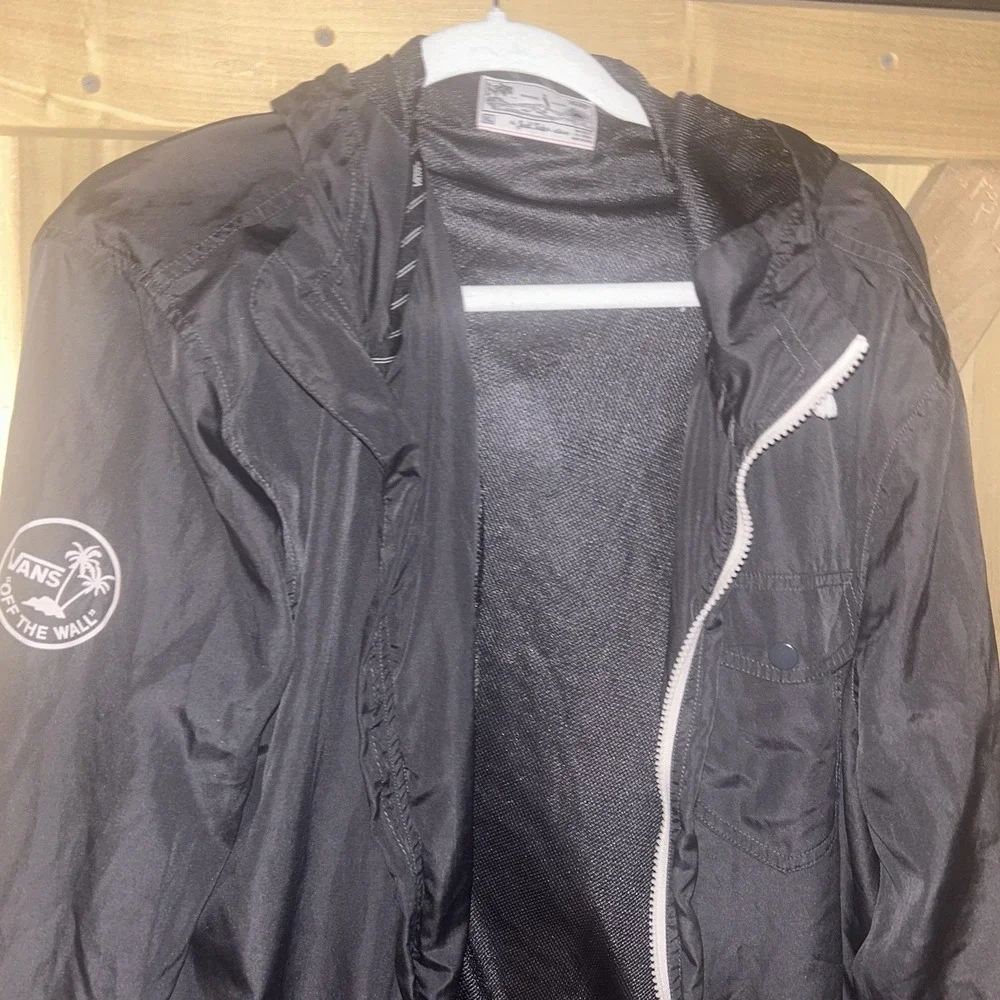 Vans Jacket Men's S Windbreaker Joel‎ Tudor Collection Full Zip Hooded Gray XL
